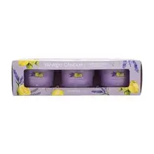 Lemon Lavender Gift set of votive candles in glass