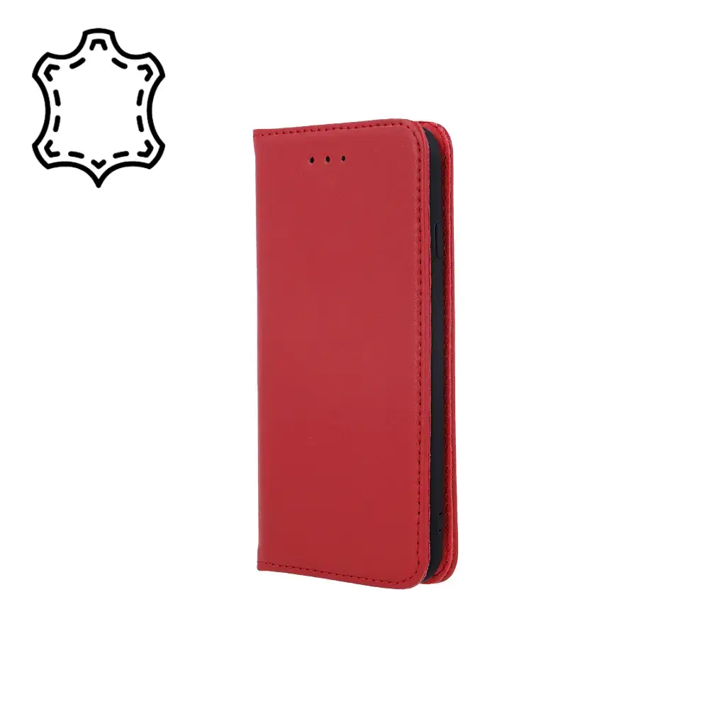 Genuine Leather Smart Pro for iPhone 17 6,3" maroon
