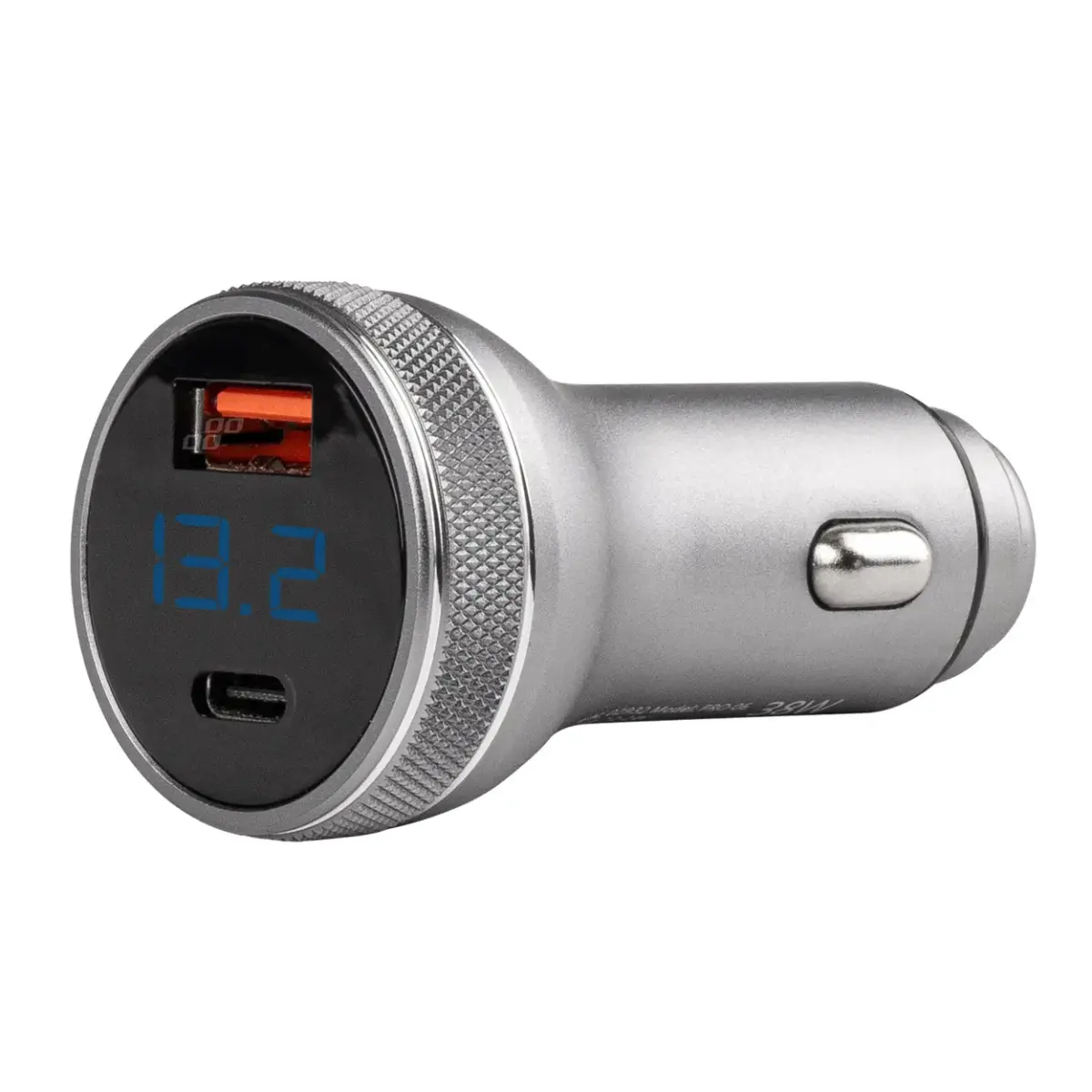 USB charger with voltometer 38W  PCH PRO-06 USB+USB-C 12/24V