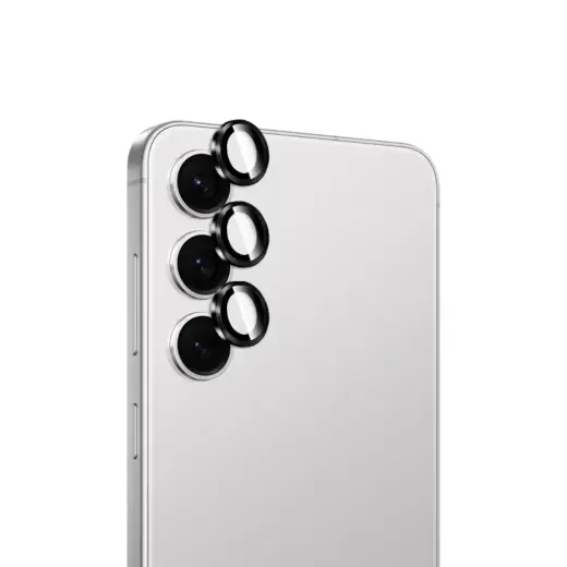 Puro tempered glass for the rear camera for Samsung Galaxy S26/S26 Plus - with a black frame