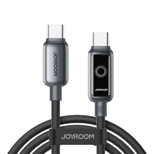 Joyroom S-A55 StarFlight datu pārraides un uzlādes vads | USB-C uz USB-C | 100W | 1.2m | melns