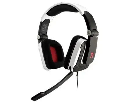 Tt eSPORTS gaming headset - Shock White, microphone  