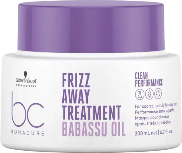 Schwarzkopf Bc Clean Frizz Away Treatment 200Ml in Clear