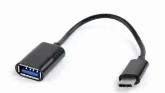 Gembird OTG USB Type C Male - USB Female 0.2m Black