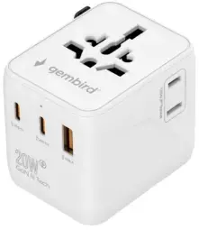 Gembird universal travel adapter kelioninis įkroviklis | 20W