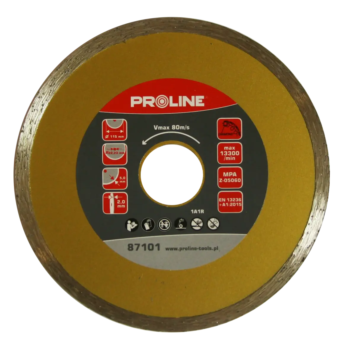 Dimanta disks PCN 125x22mm flīzēm Proline