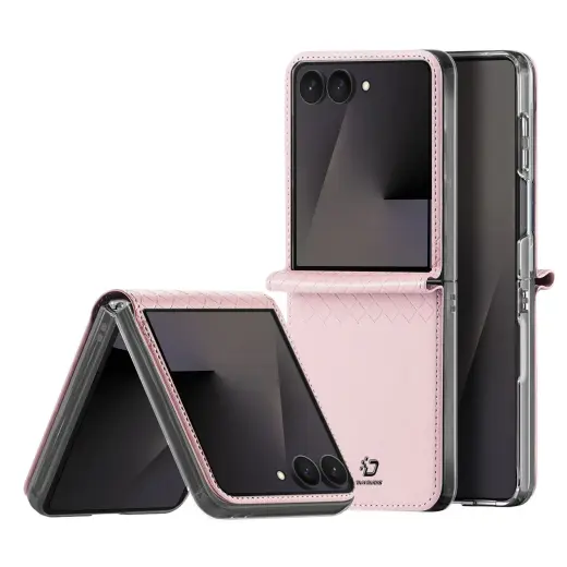 Dux Ducis Bril grāmatveida maciņš telefonam Samsung Galaxy Z Flip 8 (F776) rozā