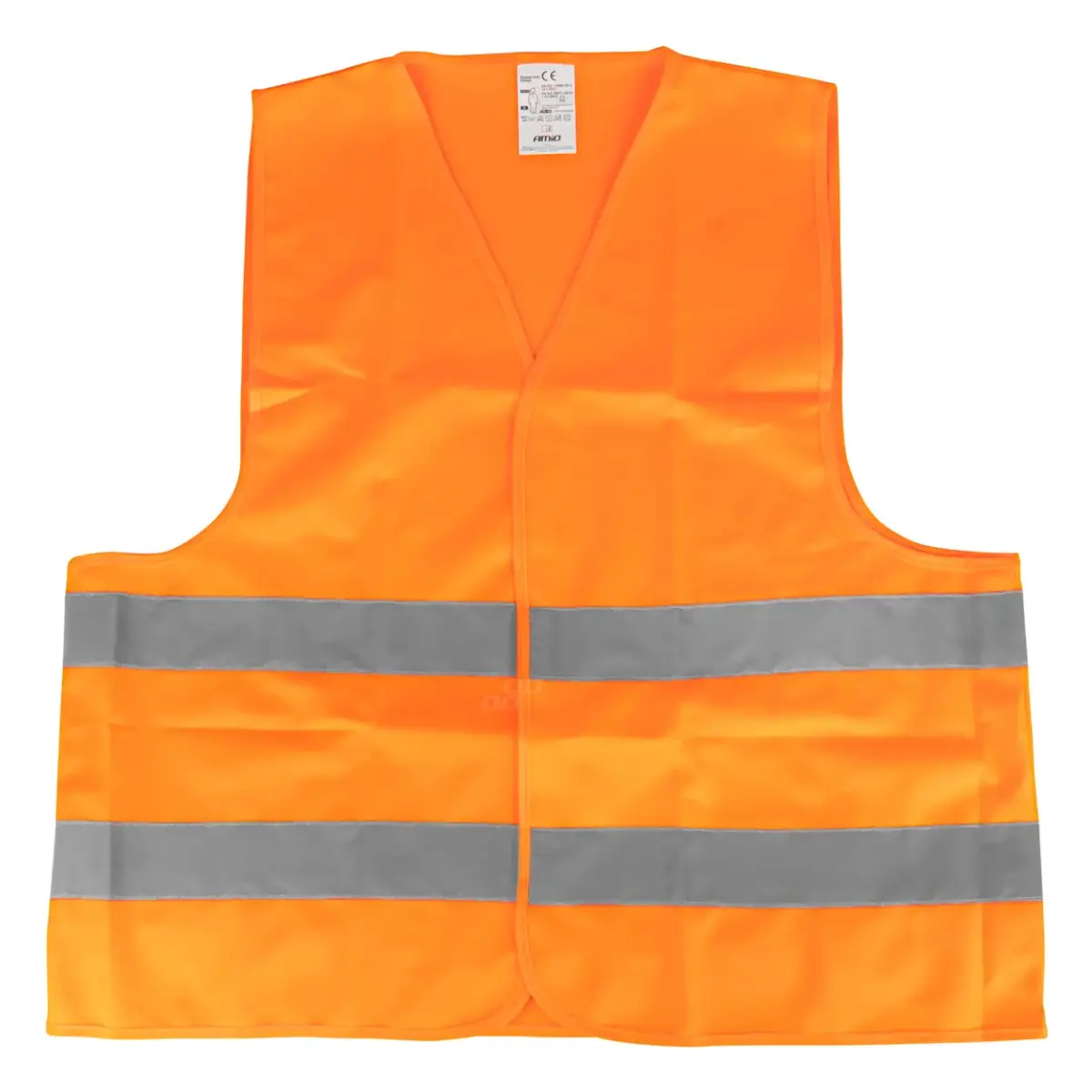 Safety vest XL orange with certificate AMIO-01735