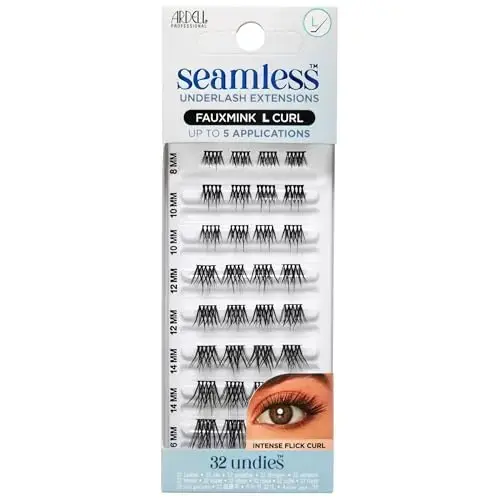 Ardell Seamless False Eyelashes, Fauxmink L Curl, 32 CT