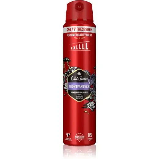 Old Spice Nightpanther Deodorant and Body Spray for Men 250 Ml