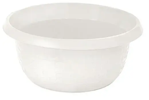 Bļoda apaļa Cotton 8L, balta