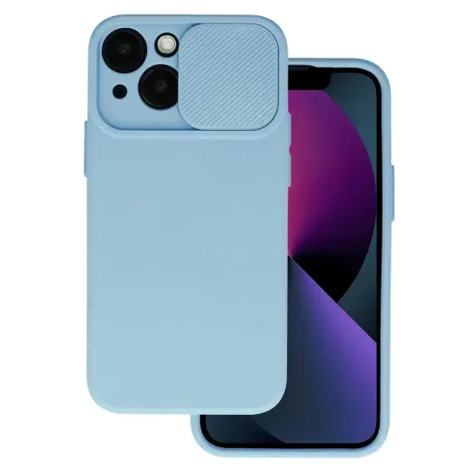 Camshield Soft чехол для телефона iPhone 16 Pro синий (с защитой камеры)