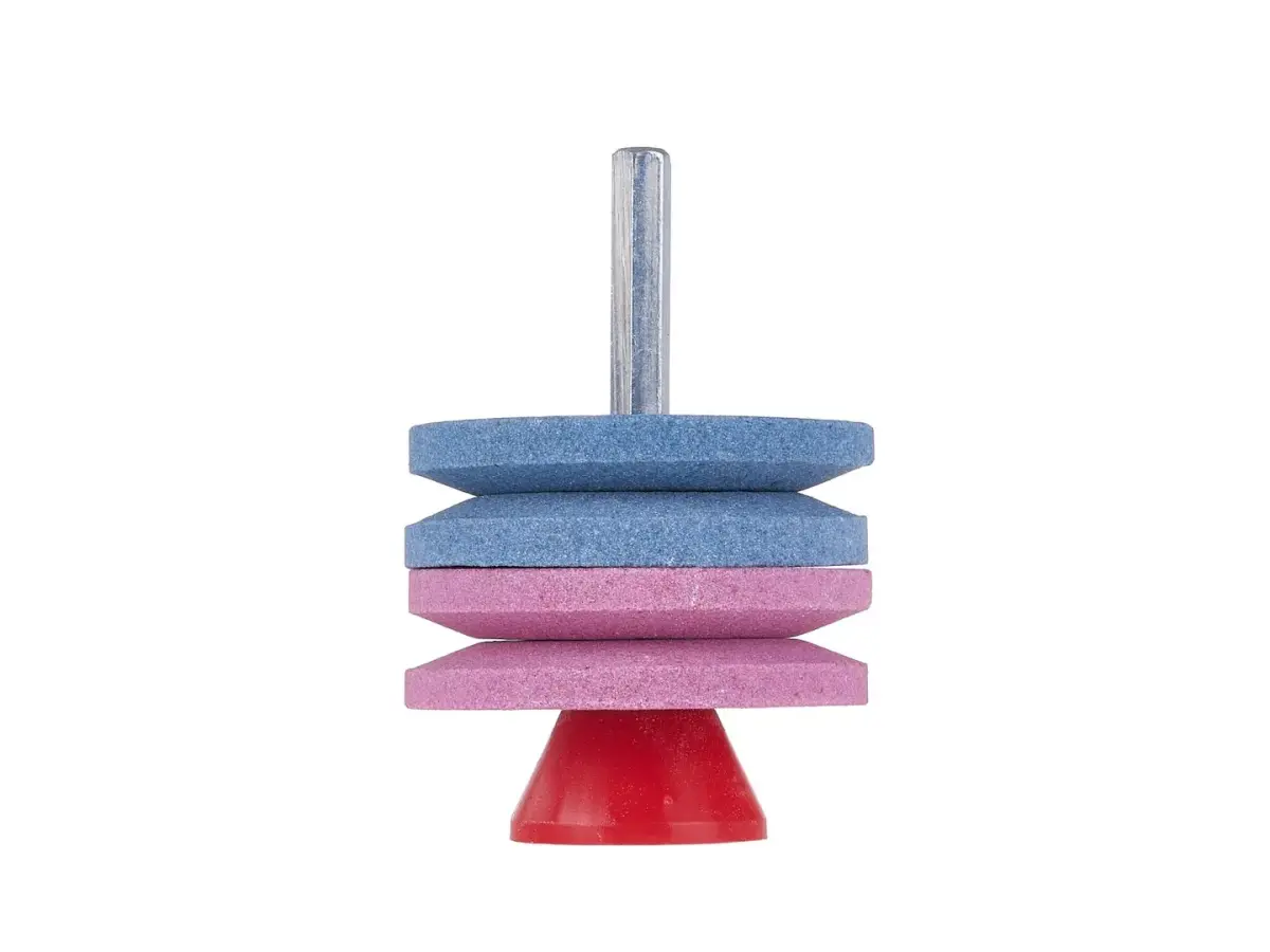 Zāles pļāvēja asmens dubultais asinātājs 2x53mm ar HEX stiprinājumu urbjmašīnai