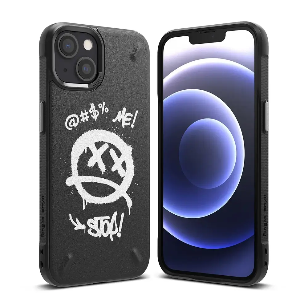 Ringke Onyx Design Durable TPU Case Cover for iPhone 13 mini black (Graffiti) (OD541E233)