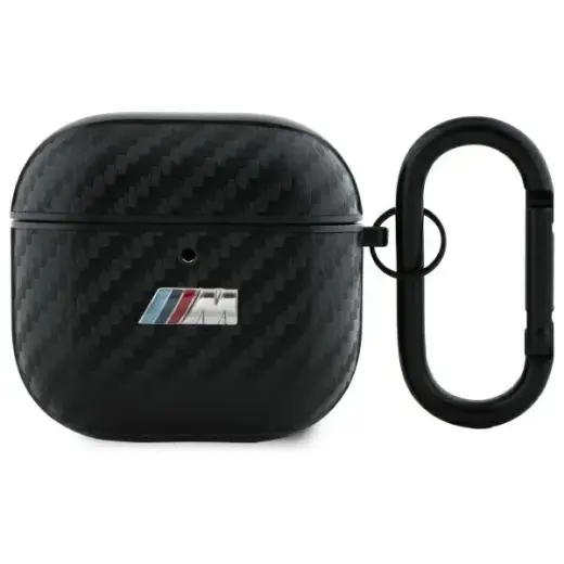 BMW BMA4CMPUCA AirPods 4 cover            czarny|black PU Carbon M Collection