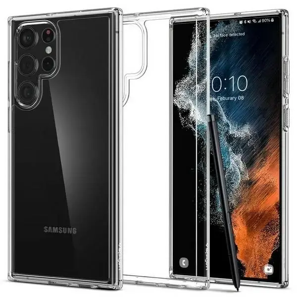 Spigen Ultra Hybrid telefoniümbris Samsung Galaxy S22 Ultra jaoks, kristallselge
