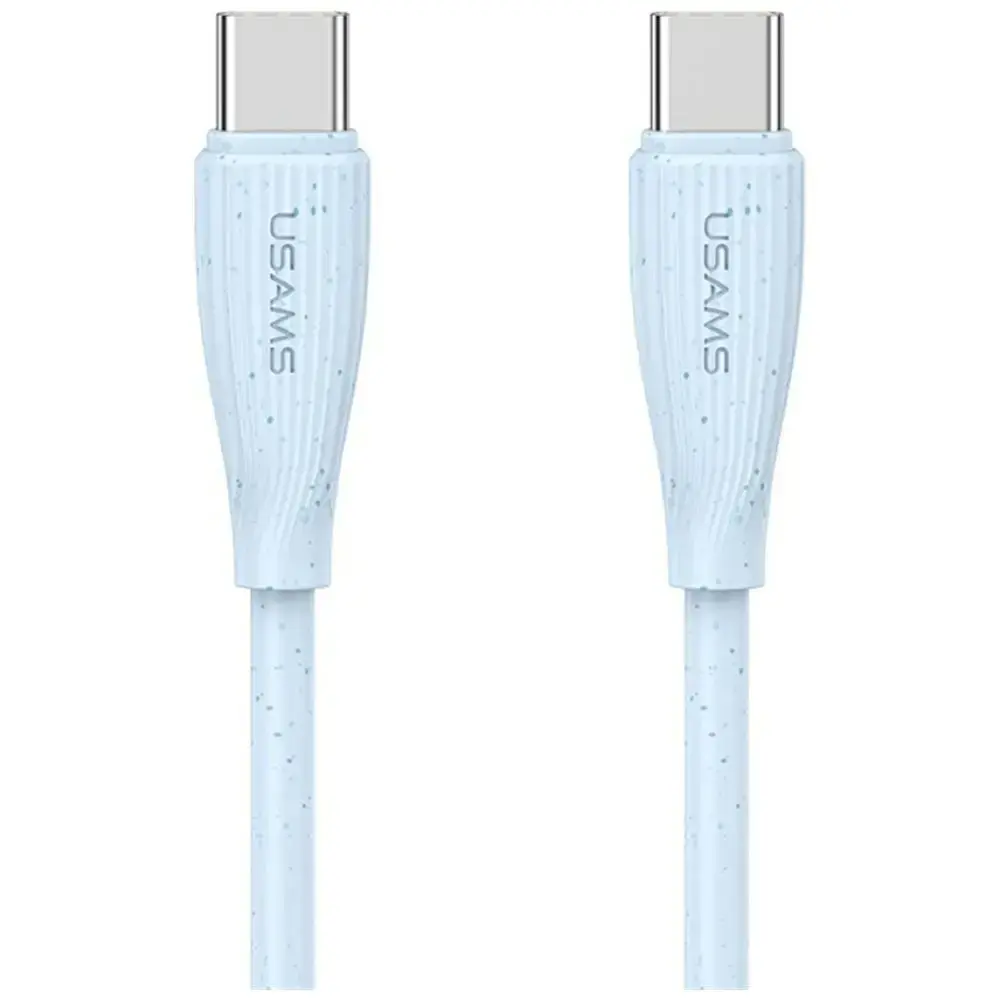 USAMS Green Series SJ716 data transfer and charging cable | USB-C to USB-C | 60W | 1m | blue