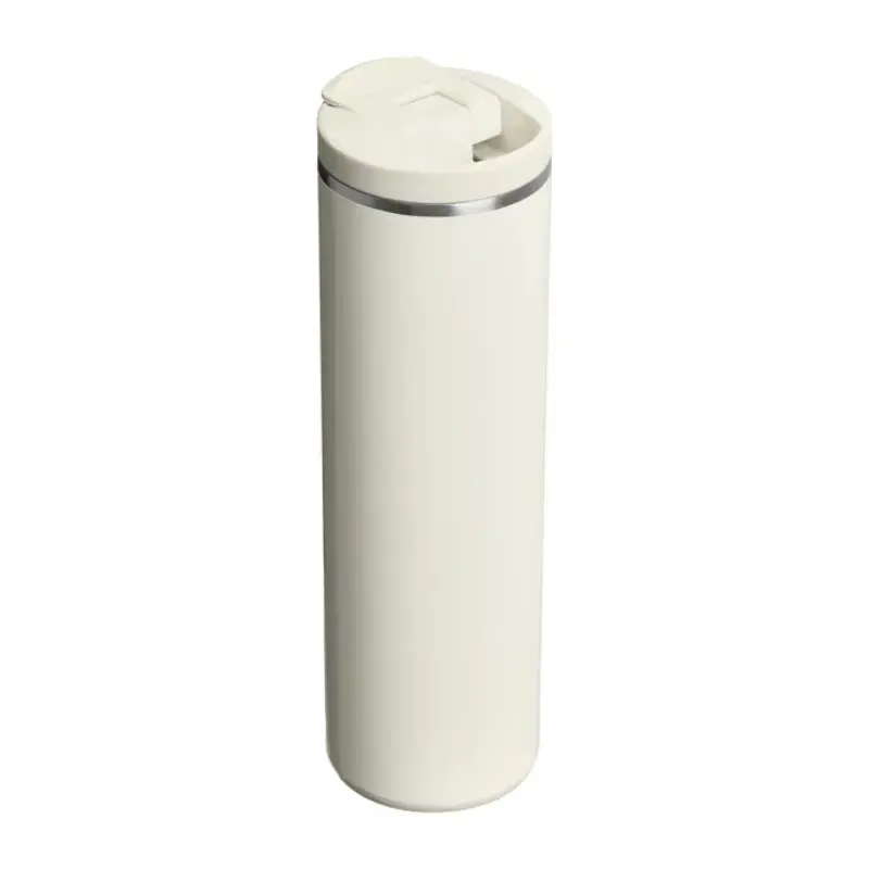 Termokrūze The Transit Fliptop Mug 0,47L glancētā krēmkrāsā