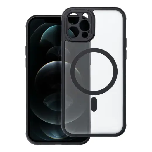 FULL MATTE MAG COVER telefoni ümbris MagSafe toega iPhone 12 Pro must