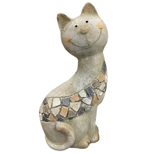 Garden decor Cat 14x19cm