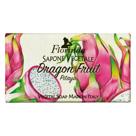 Florinda, Dragon Fruit, Vegan, Hydrating & Cleansing, Fruity, Scented Soap Bar , Hands & Body, 100 g