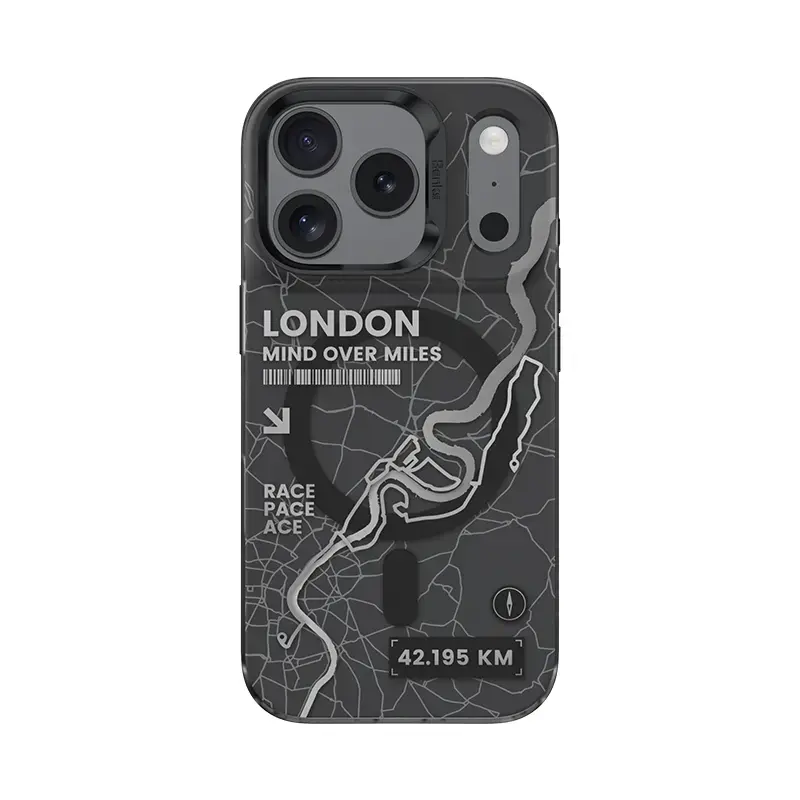 Benks Dynamic Magnetic City Case London maciņš telefonam iPhone 17 Pro daudzkrāsains