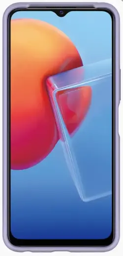 Vivo Silicone Cover for Vivo Y72 5G|Y52 5G Purple