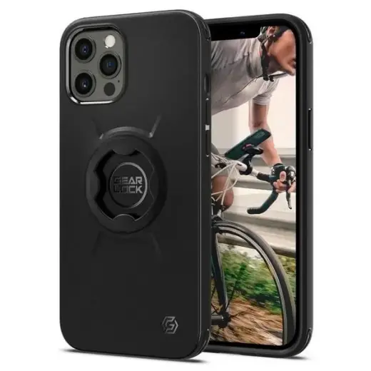 Spigen GearLock Etui iPhone 12 Pro MaxGCF131 black ACS01587 Bike Mount