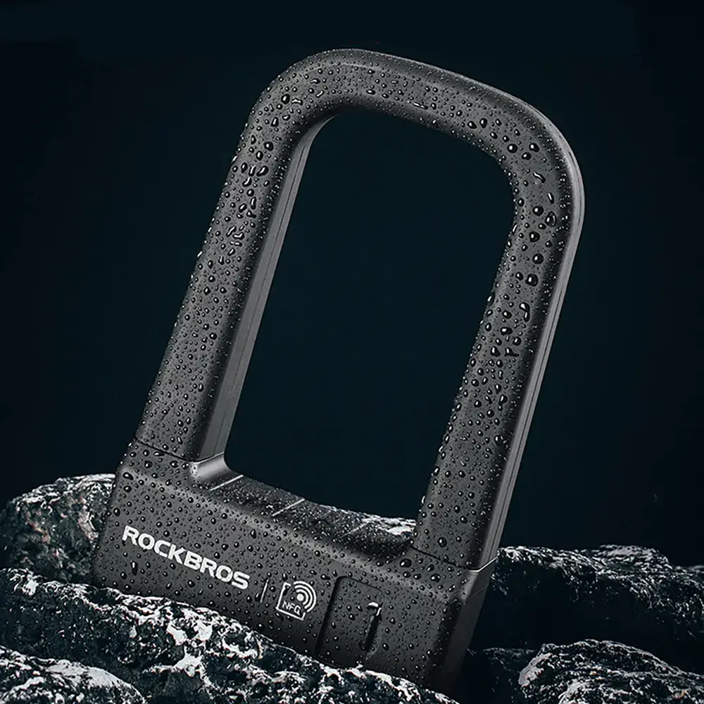 Rockbros RBNS1 SMART Bike Lock with NFC Reader - Black