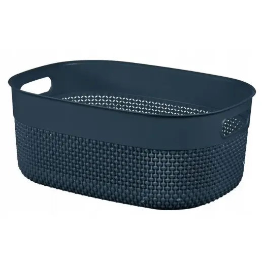 Basket Filo M 12L 38x28,5x15cm dark blue