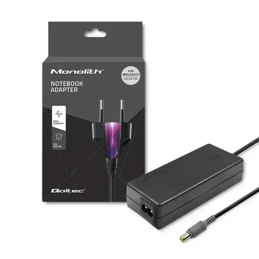 Qoltec Power adapter for laptop IBM Lenovo 65W | 20V | 3.52A | 7.9*5.5+pin | +power cable
