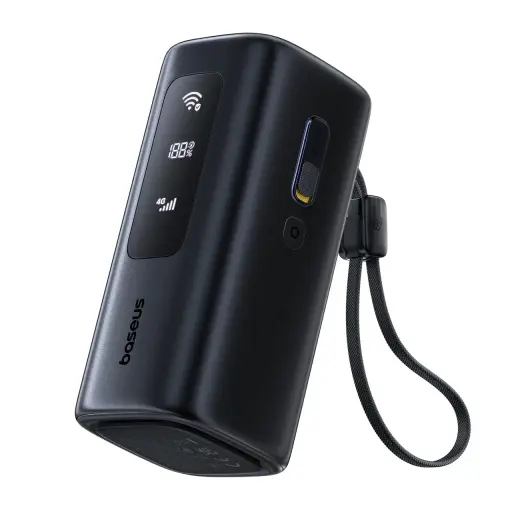 Baseus EnerGeek GX11 MiFi ārējais akumulators (powerbank) | 20 000 mAh | 67W | melns
