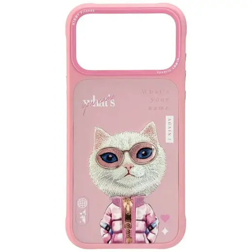 Etui Nimmy Cool&Cute 2.0 Cat do iPhone    17 Pro Max różowy