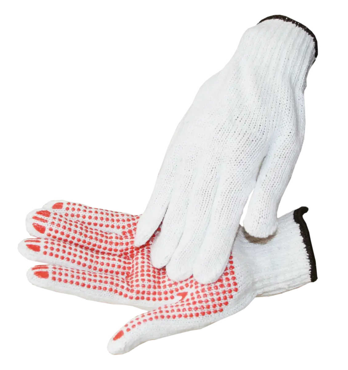 Cimdi adīti ar PVH punktējumu  (vienpus.)  8.izm