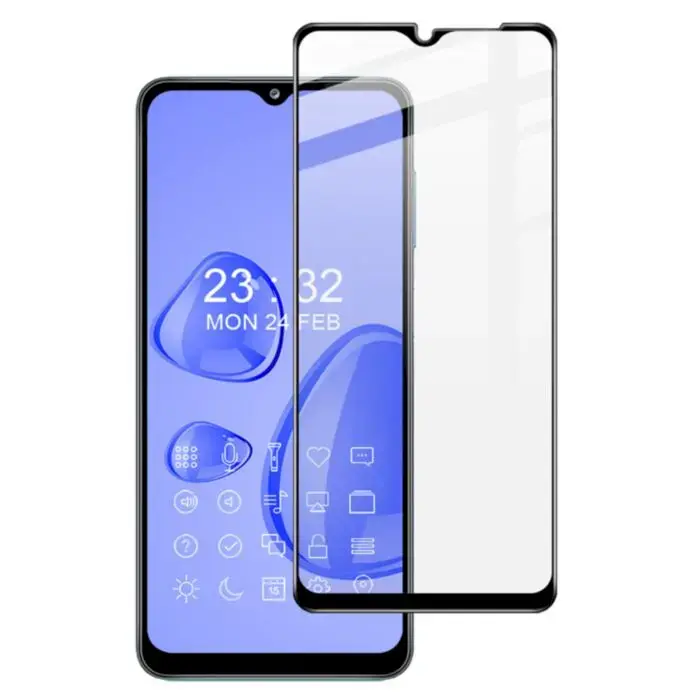 HOFI Fusion 5D pilnam ekrānam aizsargstikls telefonam Samsung Galaxy A32 4G melns