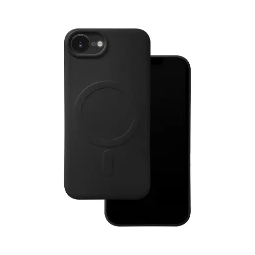 Simple Color Mag phone case with MagSafe support for iPhone 16e black