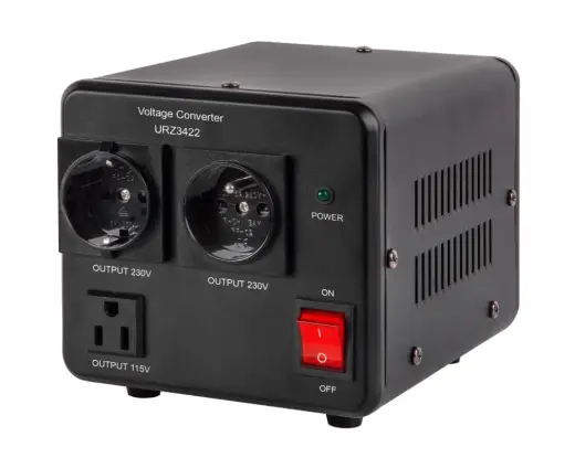 Transformer voltage converter 230/110Vac and 110/230Vac, 1000VA with revers