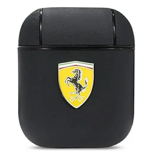 Ferrari FESA2LEBK AirPods cover czarny|black On Track Leather