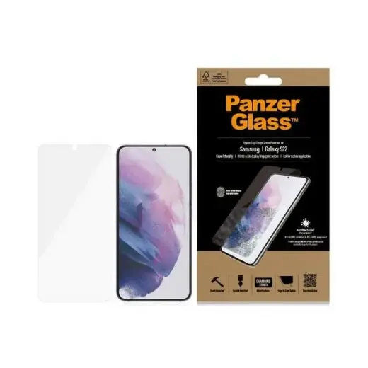 PanzerGlass Ultra-Wide Fit Fingerprint tempered glass for phone Samsung Galaxy S22 5G