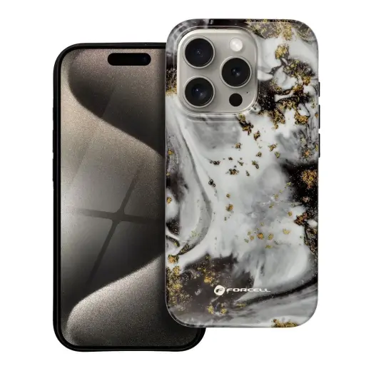 Forcell F-Protect Mirage maciņš ar MagSafe atbalstu telefonam iPhone 15 Pro pelēks