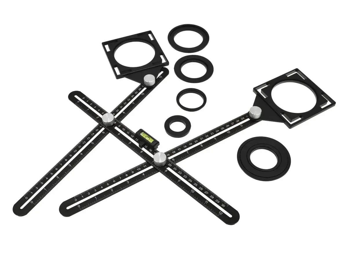 Double Head Fold Ruler for Plate Holes