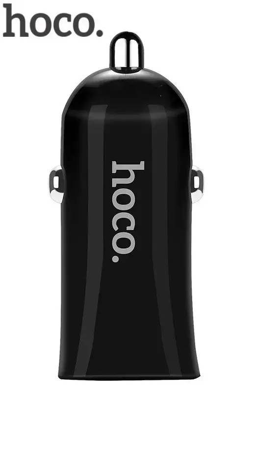 Hoco Premium Elite Z12 Universal Fast Dual USB 2.4A 2x USB Car Charger Black
