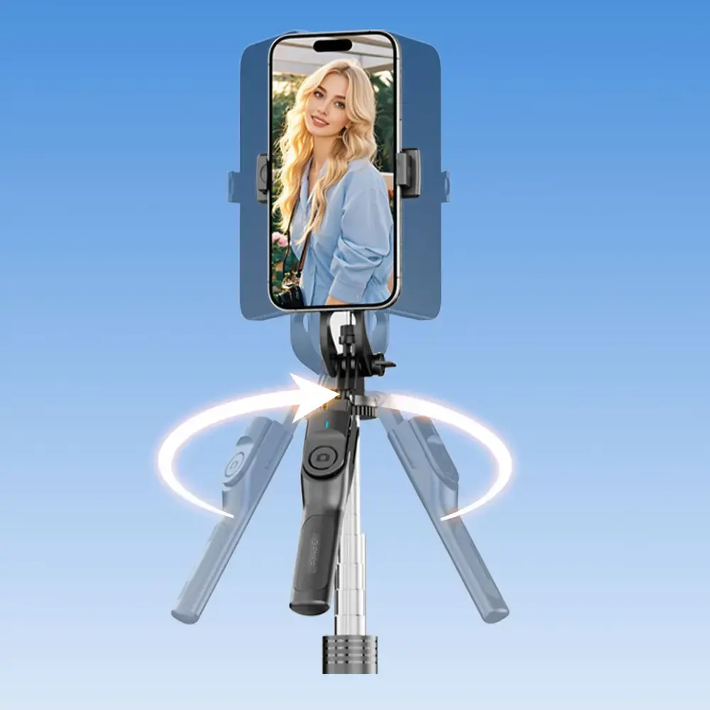 Selfie stick Orico SPM190 tripod 1/4" for phone camera with 360 degree rotation Bluetooth 5.2 - black
