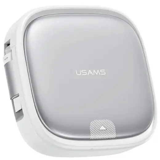 USAMS SJ650 3-in-1 провод для передачи данных и зарядки | USB-A на Micro USB, USB-C, Lightning | 60W | серебряный