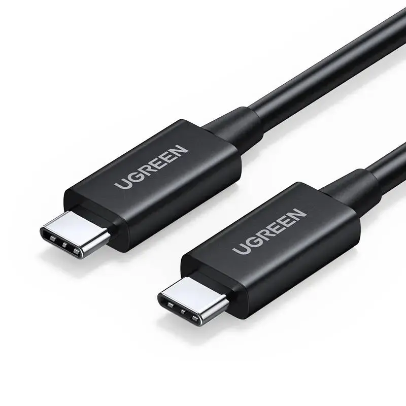 USB-C to USB-C Cable UGREEN US501, Gen3, 100W, 8K, 0.8m (Black)