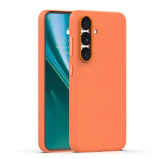 Etteri Elegant telefono dėklas su MagSafe palaikymu Samsung Galaxy S25 (S931) oranžinis