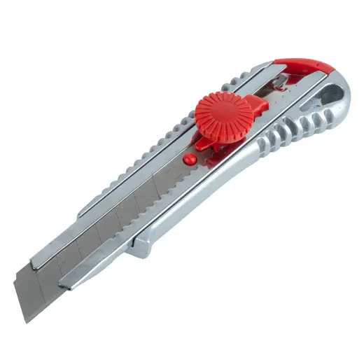 Aluminium Utility Knife with rotary knob 100x18x0,5mm AMIO-04815