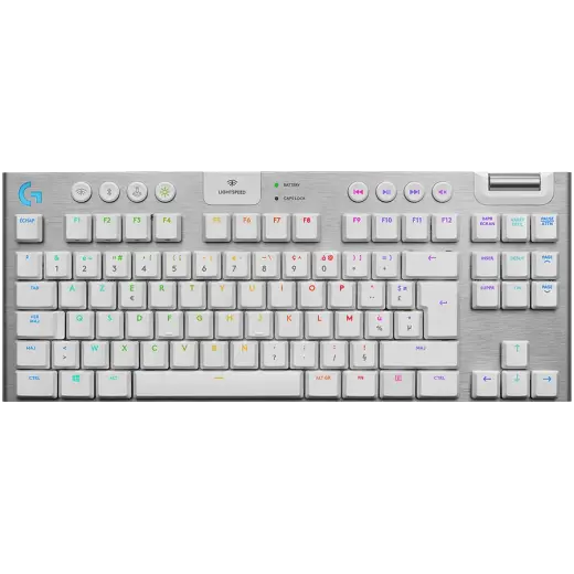 LOGITECH G915 TKL LIGHTSPEED Wireless Mechanical Gaming Keyboard - WHITE - NORDIC - TACTILE