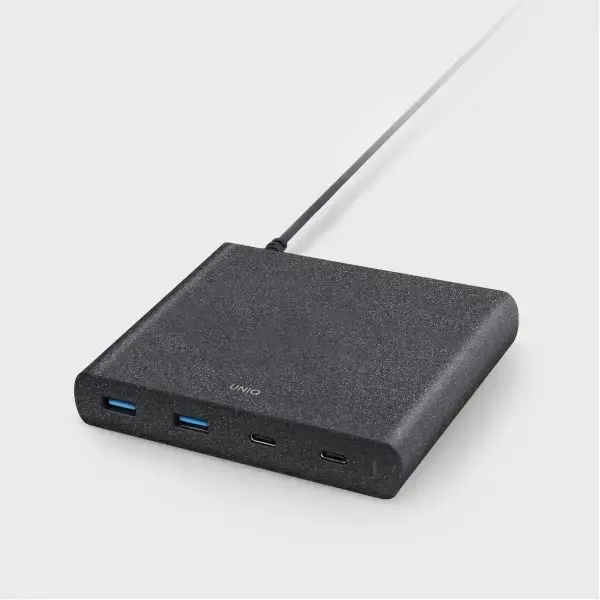 Uniq Order tīkla lādētājs | 90W | QC3.0, PD3.0 | USB-A, USB-C | melns