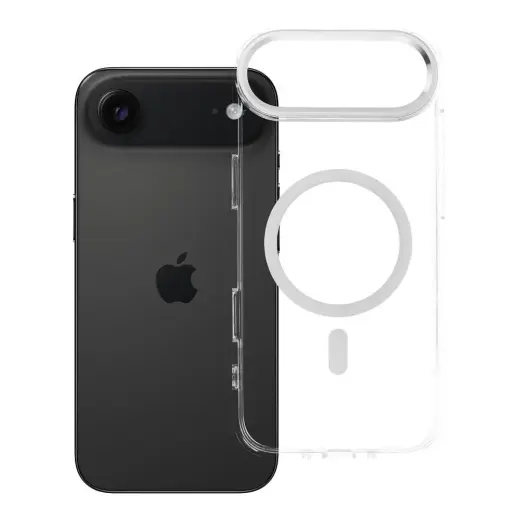 FRAME CLEAR HYBRID MAG telefono dėklas su MagSafe palaikymu iPhone 17 Air skaidrus